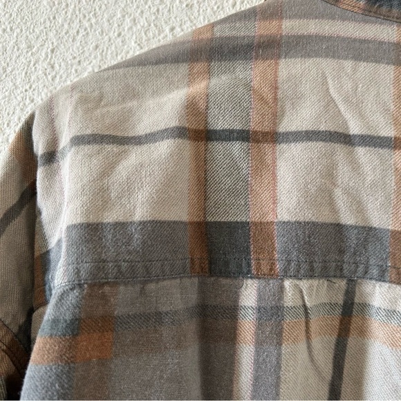 HIGH SIERRA Men’s Flannel Button Up XXL Beige Colors Work Wear Outdoors Camping - Picture 2 of 6